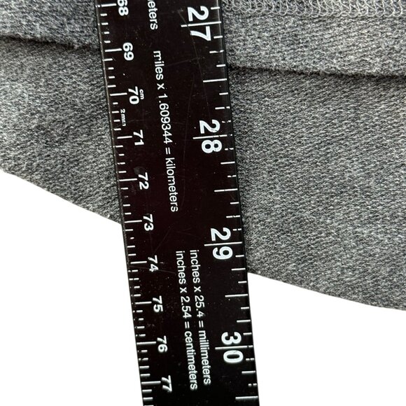 Soft Surroundings Women Gray Button Cowl Neck Kangaroo Pocket Knit Sweater Sz S - Picture 6 of 10